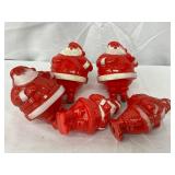 Plastic Santa Claus Figures