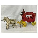 Cast Iron Overland Circus Toy Wagon