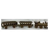 Cast Iron Toy Train Set with Locomotive