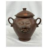 Unsigned Terracotta Face Jug