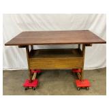 Nice table w/combination bench storage and table 