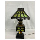 12x24 Stained Glass Panels Parlor Lamp