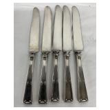 1925 Yourex Lady Frances Silver Plated Dinner Knives – Set of Five