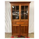 Early Wooden Corner Cupboard 