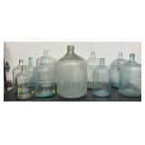 Large Glass Water Jugs in Various Styles and Sizes