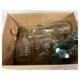 Various Glass Bottles, Including Flip-Top and Milk Bottles