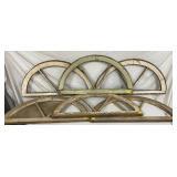 Early Wooden Window Frames with Arched Designs
