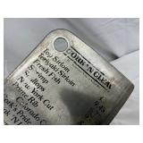 Meat Cleaver with Wooden Handle, Cork-N-Cleaver Engraving, 14 1/2-Inch Total Length