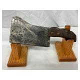 10in Forged Steel Meat Cleaver with Wooden Handle