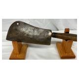 13-Inch Forged Steel Meat Cleaver with Wood Handle
