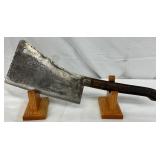 19 1/2-Inch Meat Cleaver with Wooden Handle