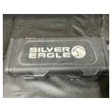 The Silver Eagle set includes a comprehensive variety of sockets, ratchet handles, and bit drivers