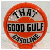 Gulf Plastic Body Gas Pump Globe, 16in, with One Cracked Lens