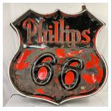 Phillips 66 Emb. Porc. Neon Sign, 48 inches