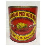 Buffalo Brand Fancy Salted Peanuts Metal Can with Lithographed Graphics