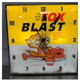 Fox Blast Pam Clock Co. Light-Up LED Clock, 15 inches