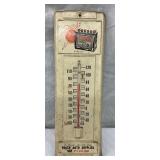 Trojan Batteries ‘Brach Auto Supplies’ Thermometer, 4 1/2 x 14 Inches