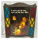 Miller Beer Light-Up Plastic Sign 