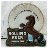 Rolling Rock Premium Beer Light-Up Animated Spinner