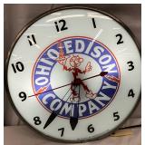 Ohio Edison Company Clock by PAM Clock Co., 14 inches