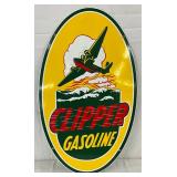 SSP Clipper Gasoline Sign, 18 x 30 Inches