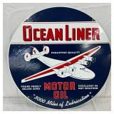 ‘Ocean Liner Motor Oil’ Metal Sign, 24in.