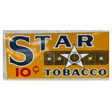 SSP Star Tobacco Contemporary Sign, 28in x 12in