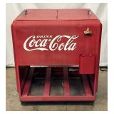 Embossed Metal Coca-Cola Ice Chest Box, 31in x 34in