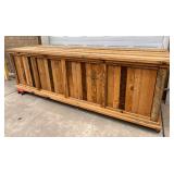 12-Foot Solid Pine Wooden Store Counter 