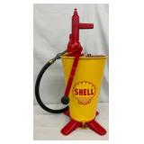 Shell-Branded Metal Oiler, 12 x 27 Inches