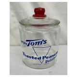 Tom’s Glass Jar with Lid for Toasted Peanuts, 8×10