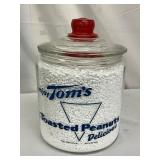 Early Tom’s Glass Jar with Lid, 8in x 10in
