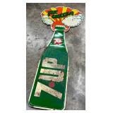 7up Uncola Die-Cut Sign, 70in x 29in