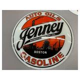 Jenney Auto Oils & Gasoline Gas Pump Globe Lens, 15in