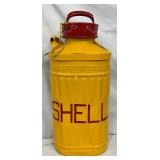 Emb. 5g. Shell Gasoline Can, 12in x 25in