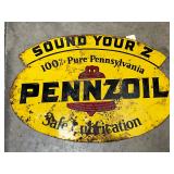 DS Pennzoil Metal Sign, 31in x 22in