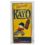 Emb. Kayo Chocolate Drink Sign, 14in x 30in