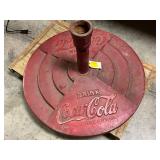 Coca-Cola Cast Iron Sidewalk Base, 22 Inches