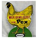 Emb. Kraft ‘Milk-Bank Boost’ Pex Metal Sign, 13×19 