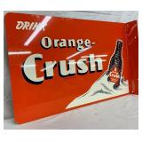 Orange-Crush Flange Stout Sign Co., 18in x 12in, Contemporary 