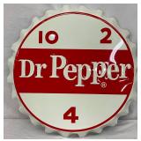 Emb.  Dr Pepper Bottle Cap 19in - Contemporary 