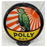 Polly Gas Plastic Body Pump Globe w/Parrot,  15in Diameter