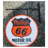 DSP Phillips 66 Motor Oil w/ Hanger, 24in., Contemporary 