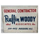 SS General Contractor Sign, 24in x 15in, Ruffin Woody & Associates, Inc.