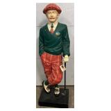Golfer Store Display, Fiberglass,  55in Tall