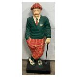 Golfer Store Display, Fiberglass,  37in Tall