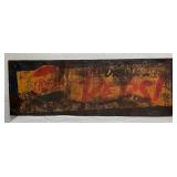 Emb. Pepsi-Cola Metal Sign, 54 x 18 Inches