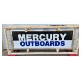 ‘Mercury Outboards’ Lighted Lexan Can Sign, 72in x 24in, Rewired and Functional