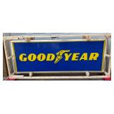 Emb. Goodyear Lexan Light-Up Can Sign, 98in x 36in, Rewired & Functional 