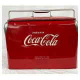 EMB. COCA-COLA COOLER, 17X15 